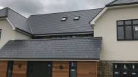 Dusty grey seamless aluminium gutter 5 inch/130mm