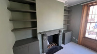 Built-in wardrobes spray painting